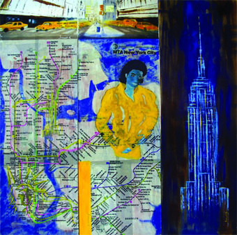Œuvre contemporaine nommée « Manhattan Subway », Réalisée par ESCALANT
