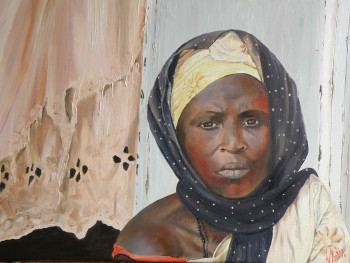 Œuvre contemporaine nommée « le regard », Réalisée par NOëLLE HUIN