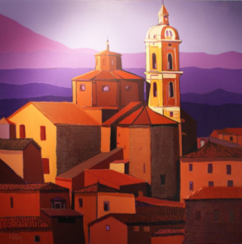 Œuvre contemporaine nommée « Aurore en Toscane », Réalisée par JACKI COLSON