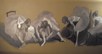 Œuvre contemporaine nommée « Les danseuses », Réalisée par ANNE CABROL