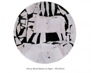 Œuvre contemporaine nommée « Africa », Réalisée par GEORGES FIKRY IBRAHIM