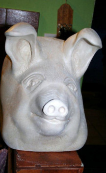Œuvre contemporaine nommée « cochon », Réalisée par ZOABUC