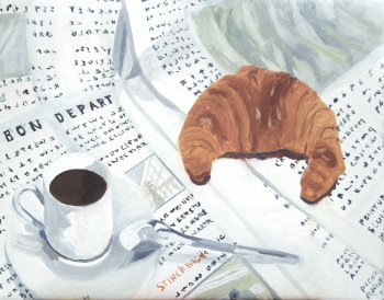 Œuvre contemporaine nommée « bon départ. », Réalisée par STINCKWICH