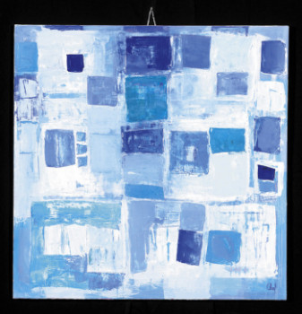 Œuvre contemporaine nommée « blue color », Réalisée par THEIL