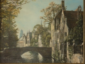 Œuvre contemporaine nommée « Bruges », Réalisée par GUY AUGUET