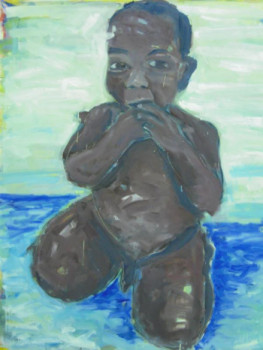 Œuvre contemporaine nommée « Bébé noir », Réalisée par VINCENT GABIN