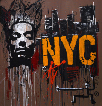 Œuvre contemporaine nommée « Jean Michel Basquiat », Réalisée par PATRICE MURCIANO