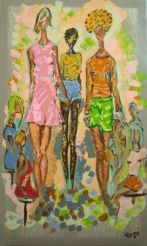 Œuvre contemporaine nommée « Fashion 01 », Réalisée par RAMI