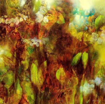 Œuvre contemporaine nommée « Série "Jardins" Le printemps », Réalisée par JEAN-PAUL PRIVET
