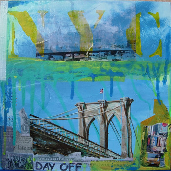 Œuvre contemporaine nommée « Day off in New York », Réalisée par BONNEAU-MARRON