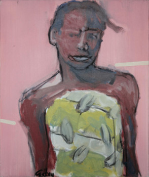 Œuvre contemporaine nommée « FEMME AFRICAINE », Réalisée par VINCENT GABIN