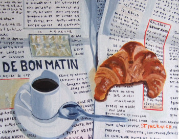 Œuvre contemporaine nommée « De bon matin », Réalisée par STINCKWICH