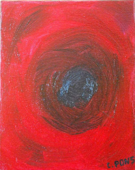 Œuvre contemporaine nommée « Coeur de rose », Réalisée par C.PONS