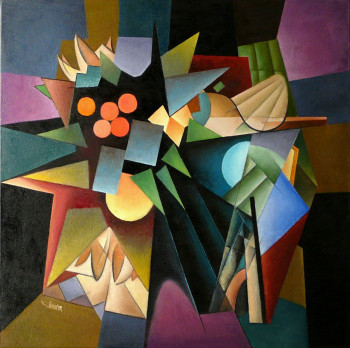 Œuvre contemporaine nommée « Bouquet d' automne », Réalisée par BERNARD PIERRE