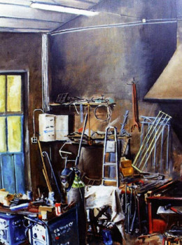 Œuvre contemporaine nommée « L'atelier de soudure », Réalisée par THOMAS LEROY