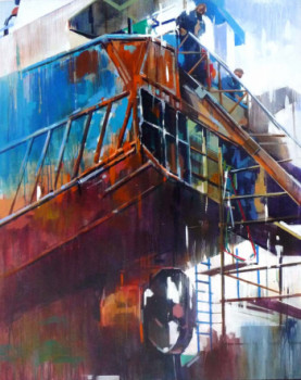 Œuvre contemporaine nommée « Chantier », Réalisée par KWON