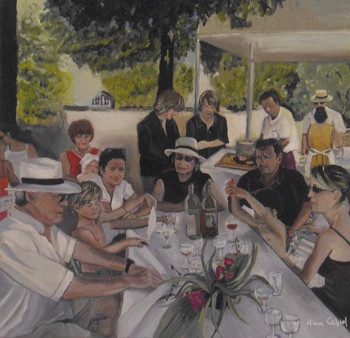 Œuvre contemporaine nommée « dejeuner de famille », Réalisée par ANNE CABROL