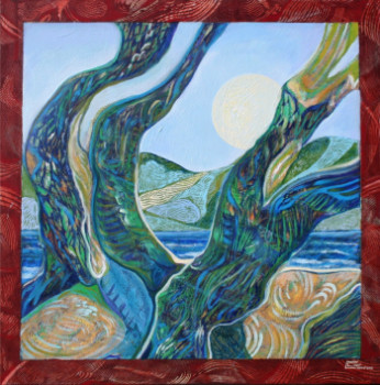 Œuvre contemporaine nommée « Arbres à la mer. Aubres à la mar. Mai 2010. », Réalisée par CAVATORE GUI