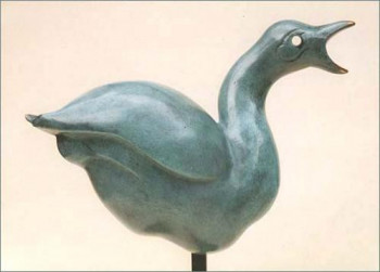 Œuvre contemporaine nommée « Oiseau vert », Réalisée par SYBILLE DE MONNERON