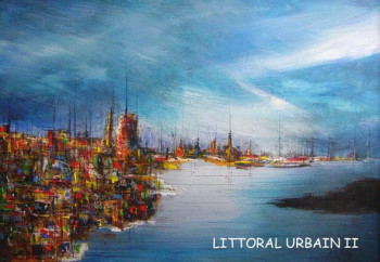 Œuvre contemporaine nommée « Littoral urbain II », Réalisée par CLAUDE POTIGNON