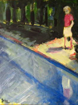 Œuvre contemporaine nommée « La piscine », Réalisée par VINCENT GABIN