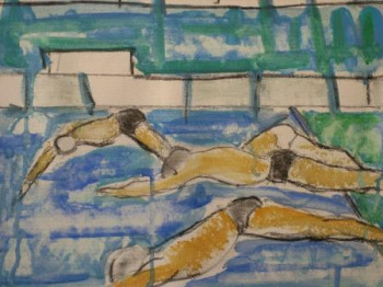 Œuvre contemporaine nommée « Aquatique 10 », Réalisée par VINCENT GABIN