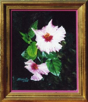 Œuvre contemporaine nommée « Hibiscus », Réalisée par MIKELA