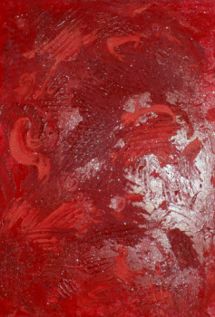 Œuvre contemporaine nommée « nuage rouge », Réalisée par CAROL COMMET SESSACQ