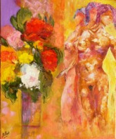 Œuvre contemporaine nommée « Bouquet de femmes », Réalisée par RAOUL RIBOT