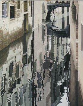 Œuvre contemporaine nommée « Vue de Venise 2 », Réalisée par DOMINIQUE JANIERE