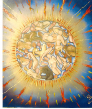 Œuvre contemporaine nommée « Soleil-vie », Réalisée par VASA