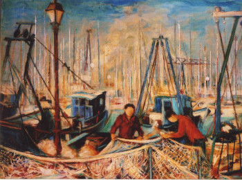 Œuvre contemporaine nommée « les travailleurs de la mer », Réalisée par FLAVIEN SEMPéRé