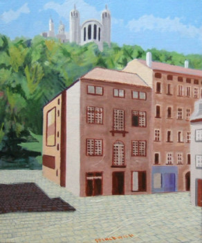 Œuvre contemporaine nommée « Lyon Saint Jean III », Réalisée par STINCKWICH