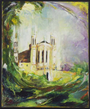 Œuvre contemporaine nommée « Notre Dame de Fourvière », Réalisée par JEAN MARIE SCHROETTER