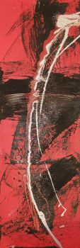 Œuvre contemporaine nommée « PAYS BASQUE marée sur falaise », Réalisée par CAROL COMMET SESSACQ