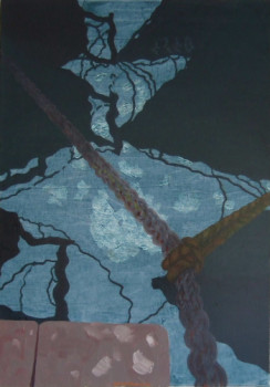 Œuvre contemporaine nommée « nocturne », Réalisée par STINCKWICH