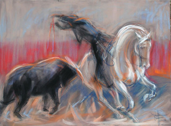 Œuvre contemporaine nommée « Rejon 1 », Réalisée par MICHèLE FAURE