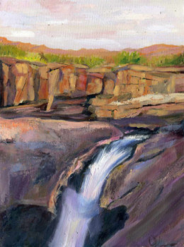 Œuvre contemporaine nommée « Sleeping Waterfall (South Africa) », Réalisée par SOROKINA LELIA