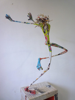 Œuvre contemporaine nommée « yes or no », Réalisée par AUDE LIONEL MARIE D'ARC