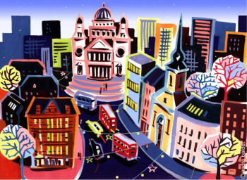 Œuvre contemporaine nommée « Londres (St Paul) », Réalisée par ANDRé BALDET
