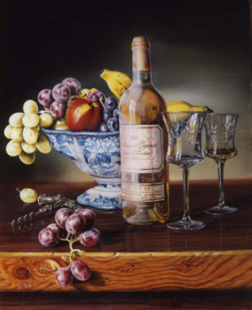 Œuvre contemporaine nommée « Château Yquem 1986 », Réalisée par CHRISTIAN LABELLE
