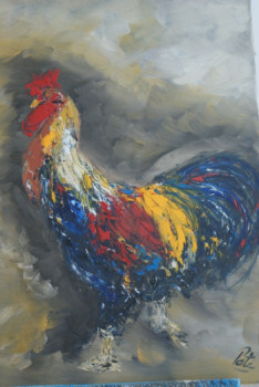 Œuvre contemporaine nommée « coq de caux », Réalisée par PATE