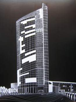 Œuvre contemporaine nommée « Deutsche Post Tower », Réalisée par FABIE