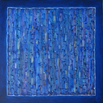Œuvre contemporaine nommée « Bleu nuit », Réalisée par ANDRéE CAZIN