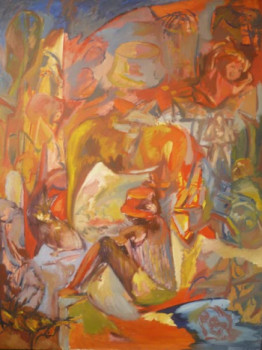 Œuvre contemporaine nommée « La jeune fille et l'âne », Réalisée par GUILLAUME PELICAN