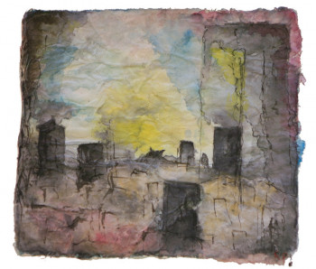 Œuvre contemporaine nommée « paysage urbain », Réalisée par REIJA FELDMANN