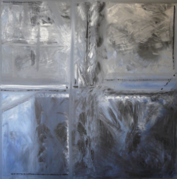 Œuvre contemporaine nommée « quartz », Réalisée par ARTISTE PEINTRE ABSTRAIT EVA LEA ELODIE ZANCHI