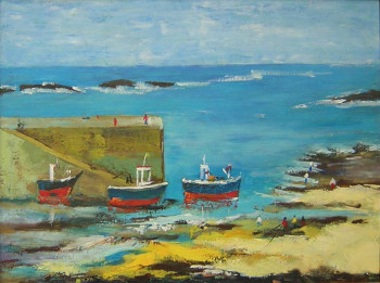 Œuvre contemporaine nommée « Quai Breton », Réalisée par CLAUDINE WINTREBERT