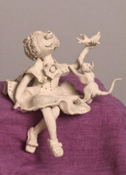 Œuvre contemporaine nommée « La Petite fille modèle », Réalisée par BOSC