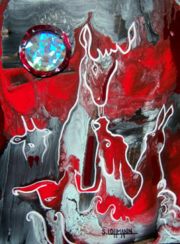 Œuvre contemporaine nommée « Technique mixte 1677 », Réalisée par S.LOHMANN - SYLOH